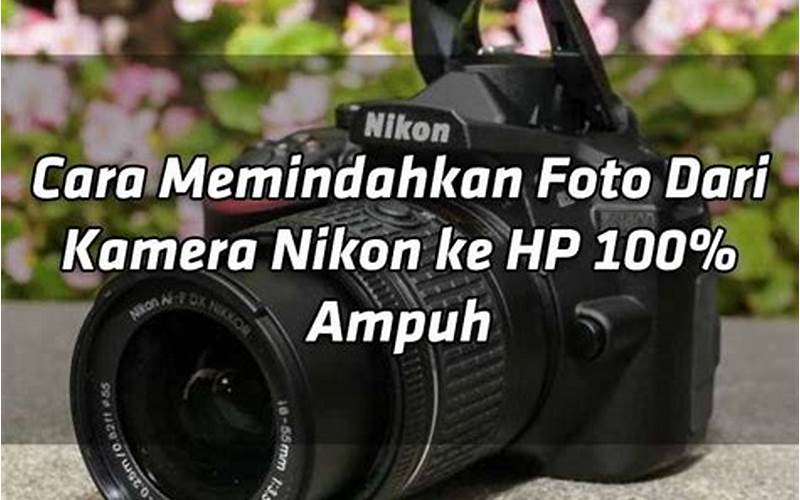 Cara Memindahkan Foto Dari Kamera Nikon Ke Hp