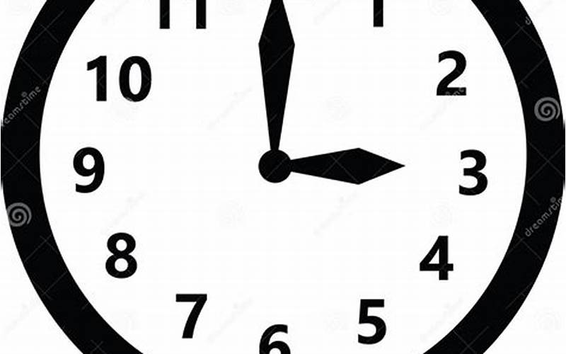 Clock Face Three Oclock