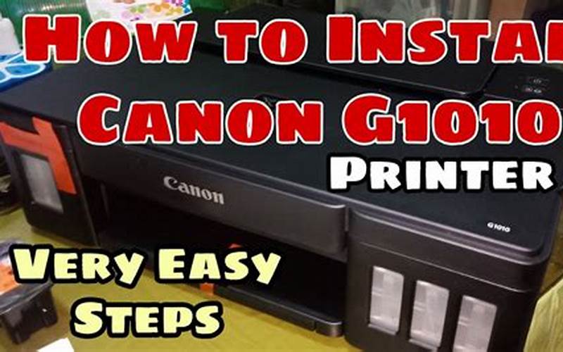 Cara Instal Driver Printer Canon G1010