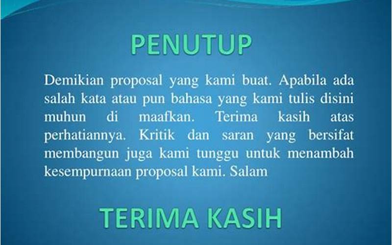 Kata Penutup