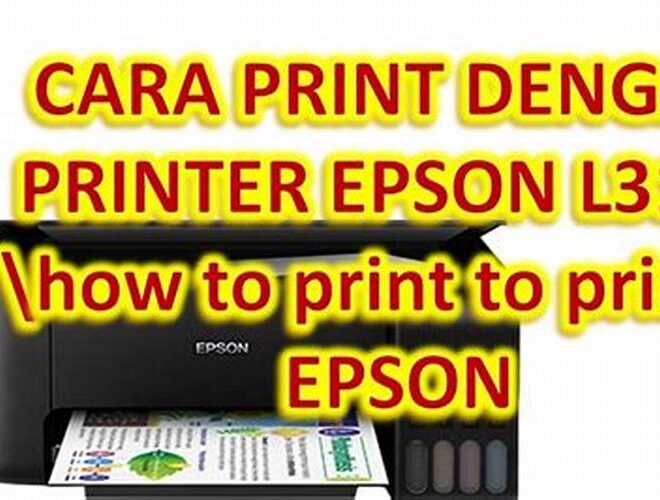 Cara Menginstal Printer Epson L3110 ke Laptop: Panduan Lengkap