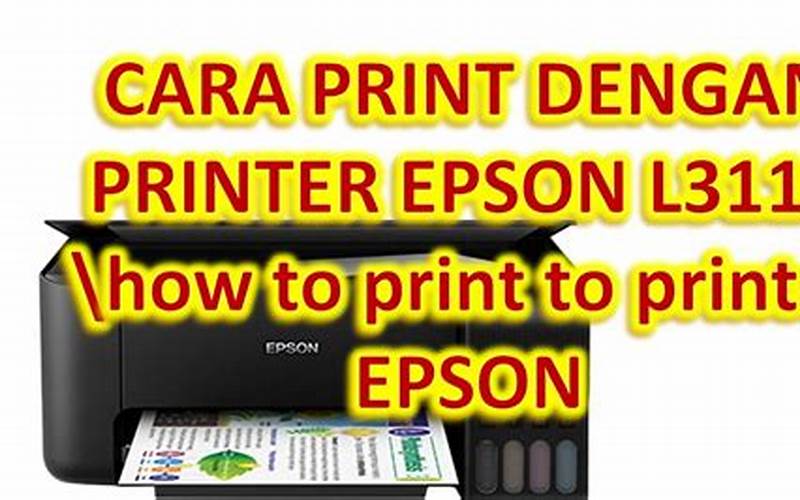 Cara Menginstal Printer Epson L3110 Ke Laptop: Panduan Lengkap