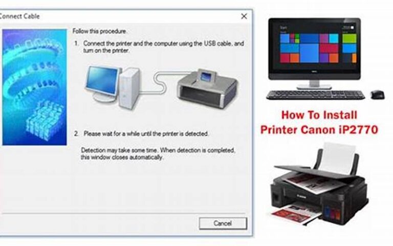 Cara Menginstal Printer Canon IP2770 ke Laptop Tanpa CD