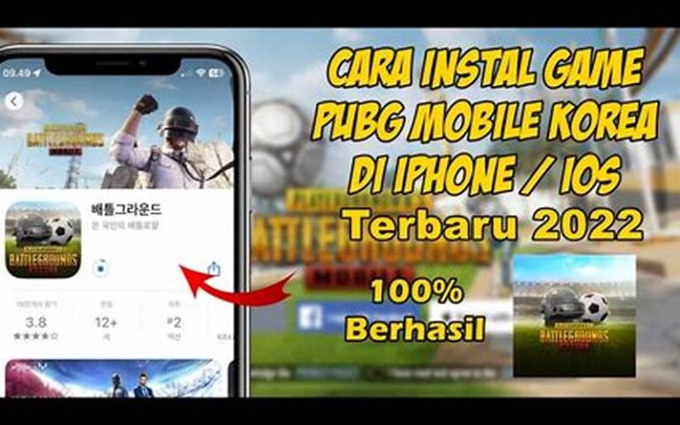 Cara Instal PUBG Korea di iPhone