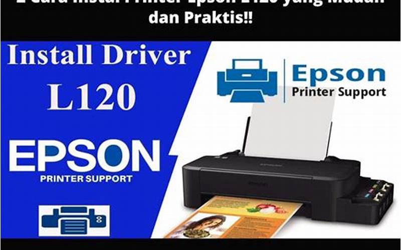 Cara Instal Printer Epson L120 Tanpa Cd Drive