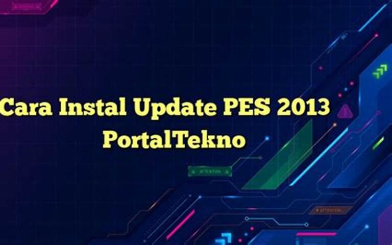 Cara Instal Update PES 2013 – PortalTekno
