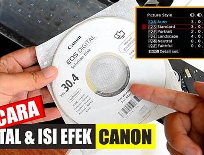 Cara Menginstal Efek Kamera Canon