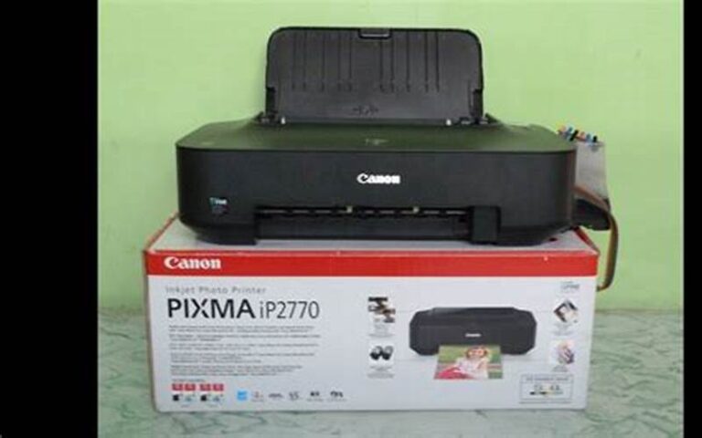 Cara Instal Printer Canon IP2770 Tanpa CD