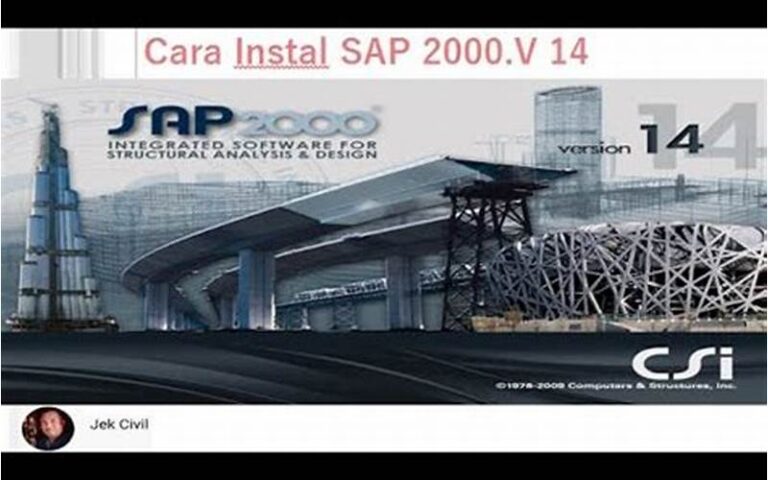 Cara Instal SAP 2000