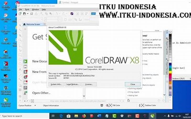 Cara Instal Corel Draw X8