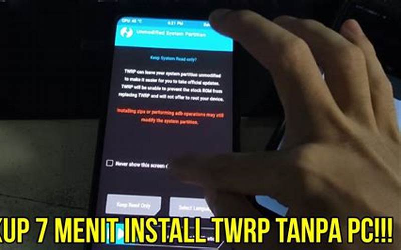 Cara Instal Twrp Tanpa Pc Di Smartphone Android