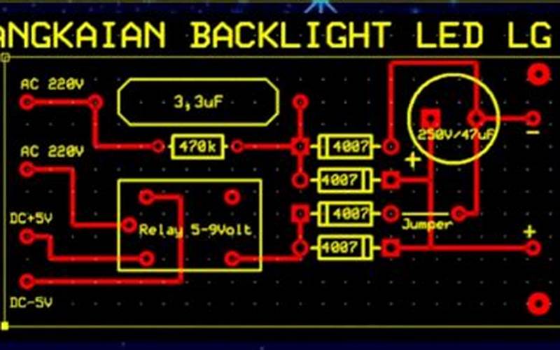 Rangkaian Inverter Backlight Tv Led