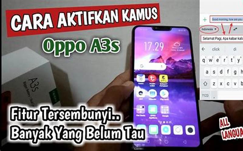 Cara Mematikan Kamus Di Hp Oppo A3S