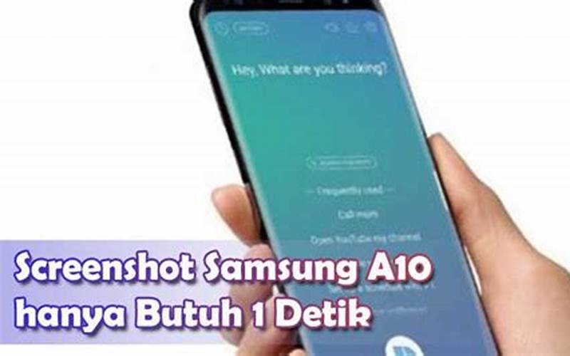 Cara Merekam Layar Hp Samsung A10 Dengan Mudah