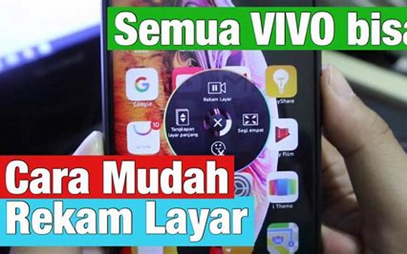 Cara Merekam Layar Hp Vivo Y12 Dengan Mudah