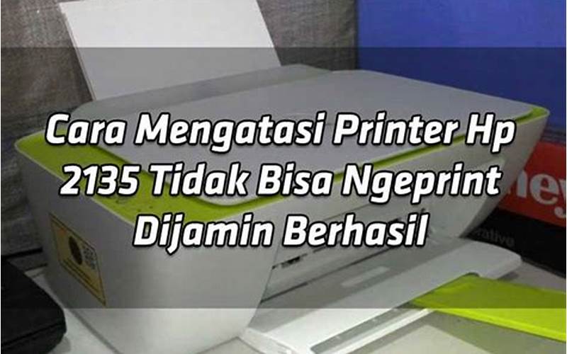 Cara Mengatasi Printer Hp Deskjet 2135 Error