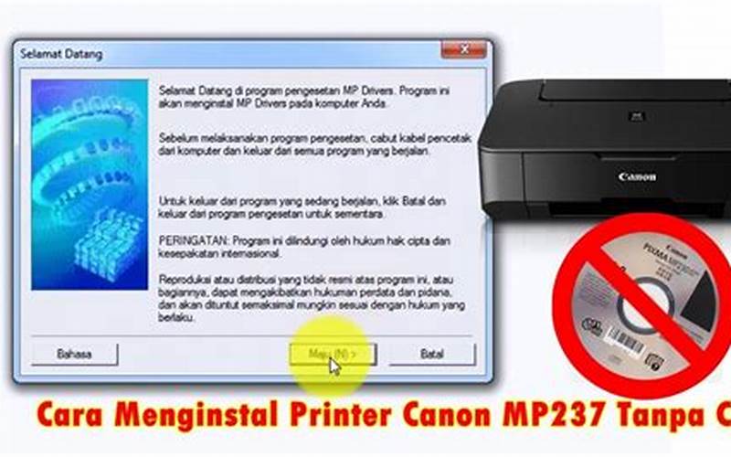 Cara Menginstal Printer Mp237