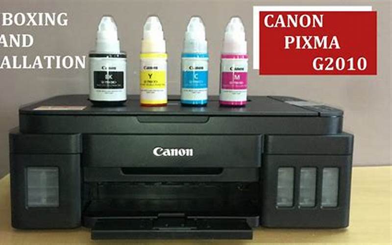 Cara Instal Printer Canon G2010