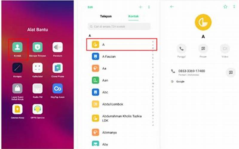 Cara Menghapus Kontak Sekaligus Di Hp Oppo A37