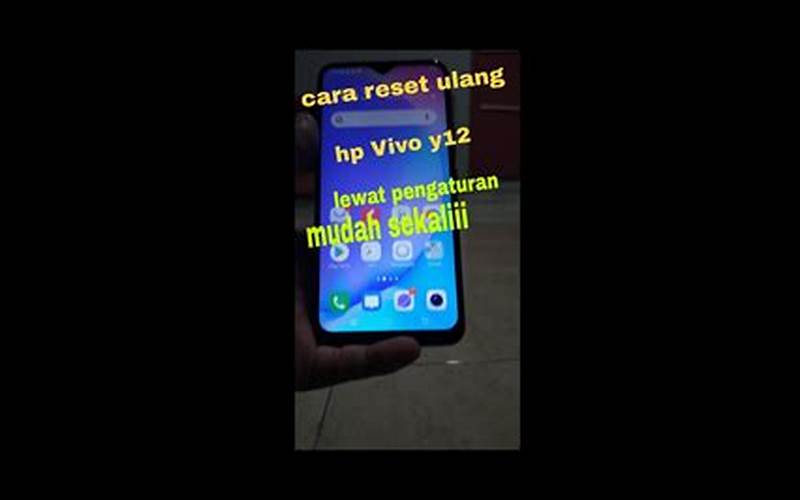 Cara Mereset Hp Vivo Y12 Lupa Pola