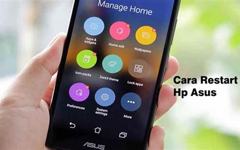 Cara Restart Hp Asus Tanpa Tombol Power