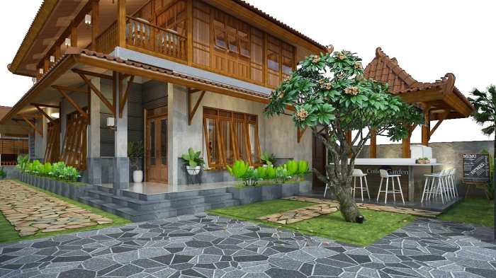 Rumah kayu minimalis