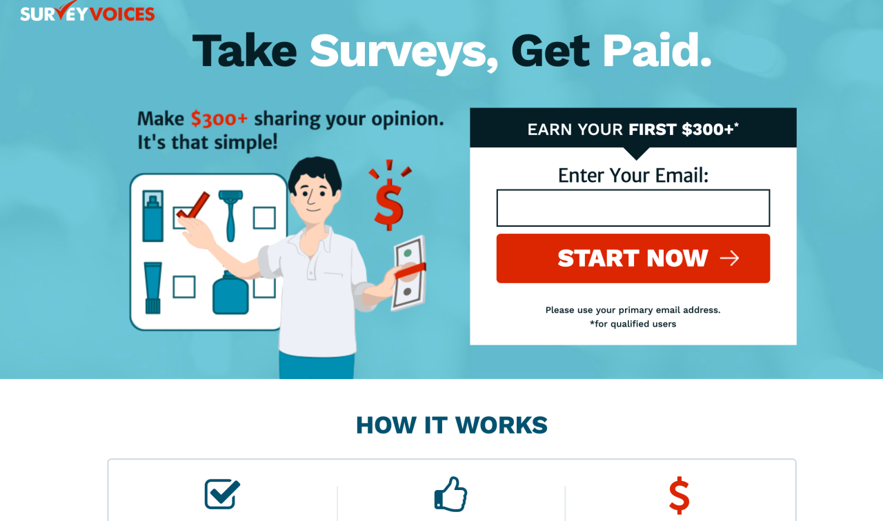 Surveys that pay