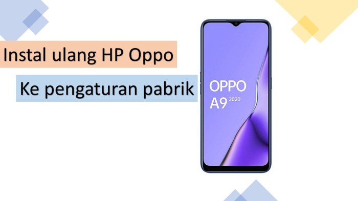 Cara instal ulang hp oppo a5s