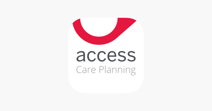 Access care planning app