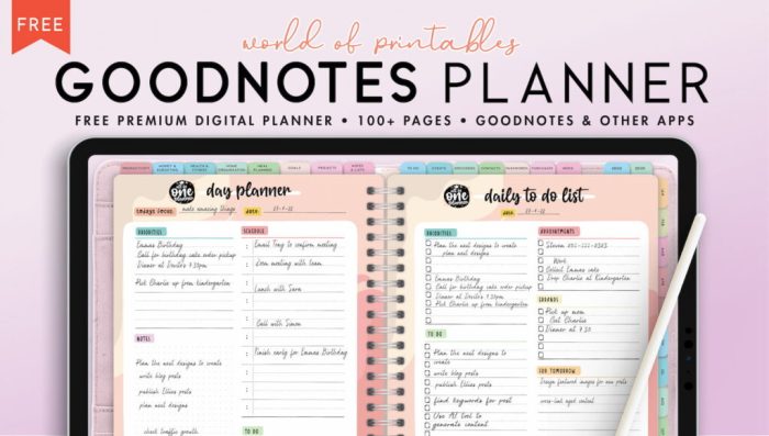 Goodnotes planner