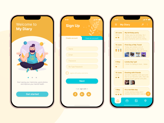 My diary app